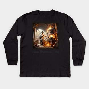 Nikola "Hephaestus" Tesla II Kids Long Sleeve T-Shirt